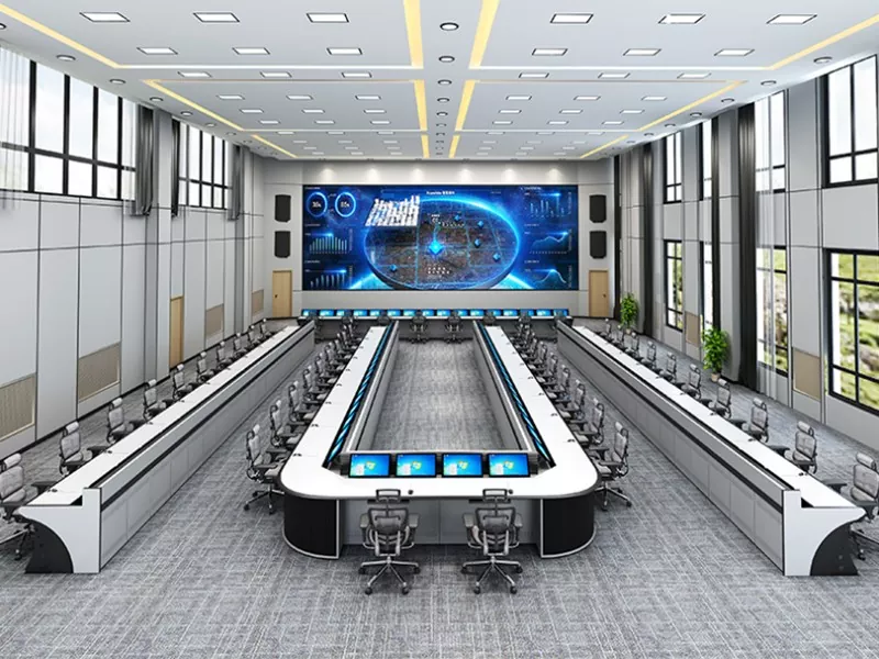 Consolă de monitorizare în formă de U